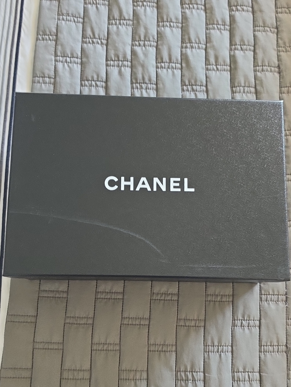 CHANEL Black Men's Accessory Box with White Logo